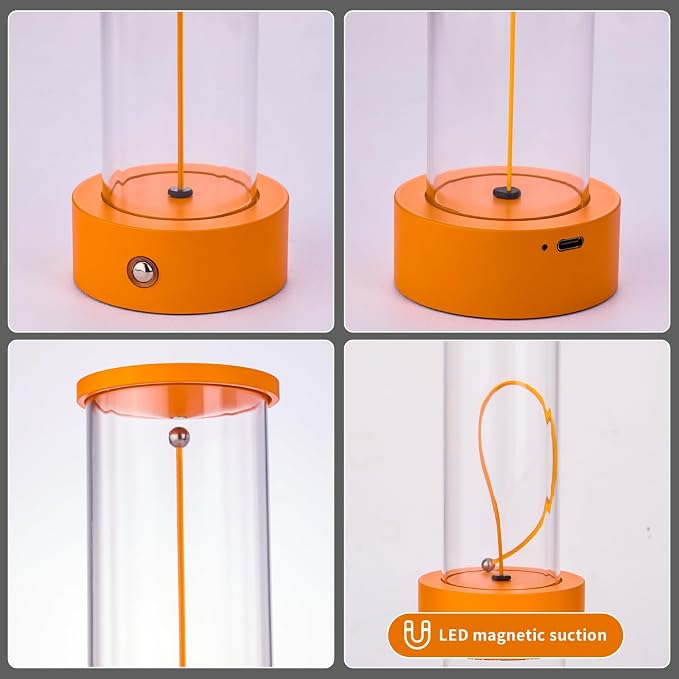 Cordless Portable LED Table Lamp, Modern Nightstand Lights - Image 4