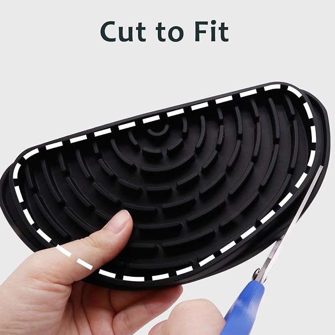 1PC Coffee Drip Tray for Drink Dispenser, Silicone Black Semi-Circular Ice and - Image 5