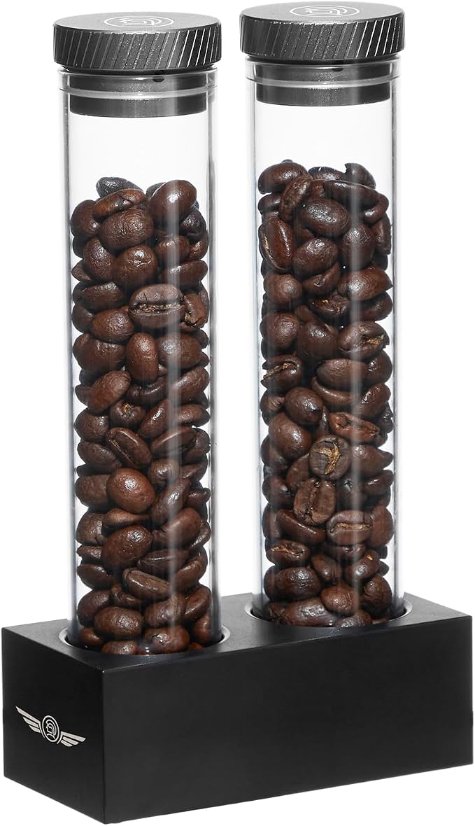 zeroHero Single Dose Coffee Bean Storage Tubes, 2 Packs by zeroHero