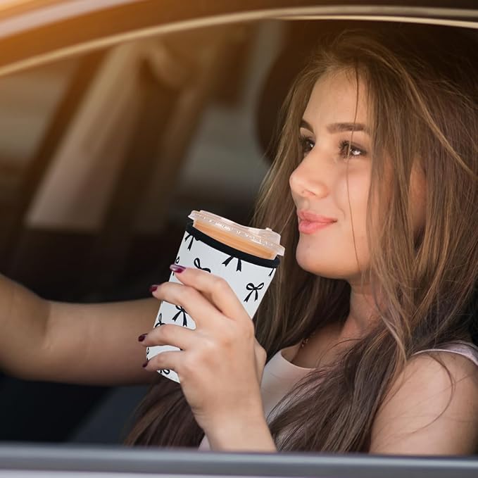 Reusable Insulated Neoprene Iced Coffee Cup Sleeve, Durable Drink Sleeve - Image 3