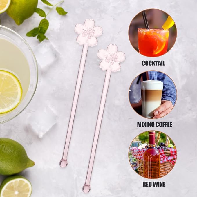 PRETYZOOM 2 Pcs Reusable Coffee Stir Sticks 6.29 Inch Lightweight Glass Swizzle - Image 7