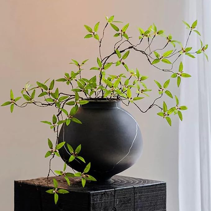 Melorca&Guilla Artificial Plants, Faux Greenery Stems Vase Branches Fake Plants by MelorcaGuilla