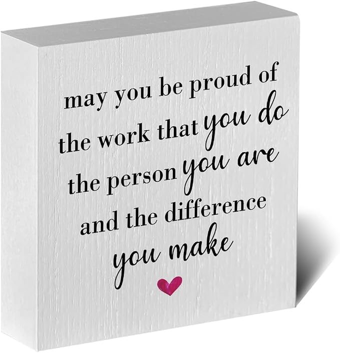 Motivational Artwork Wood Box Sign Rustic Farmhouse Style May You Be Proud of by ENGVZ