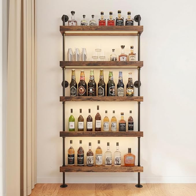 5-Tier Wall Mounted Wine Rack - Image 6