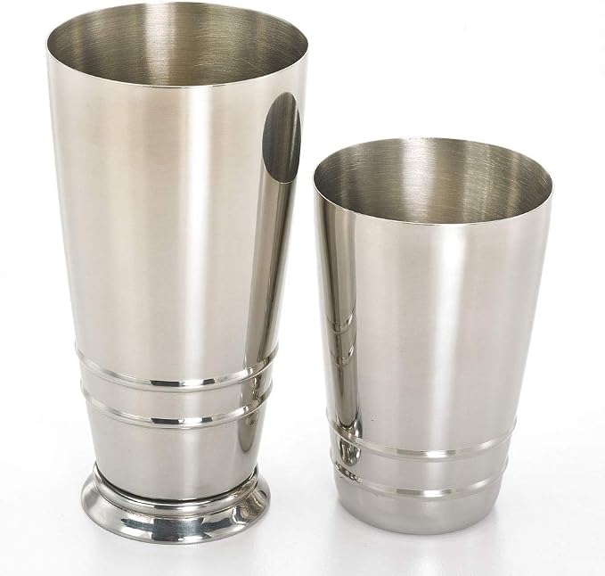Barfly Cocktail Tin, Stainless Steel w/embossed ribs - Image 2