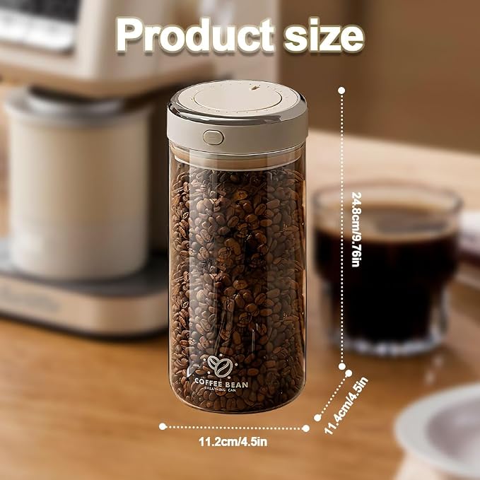 Coffee Bean Canister, 57OZ Food Grade Coffee Bean Sealed Jar - Image 7