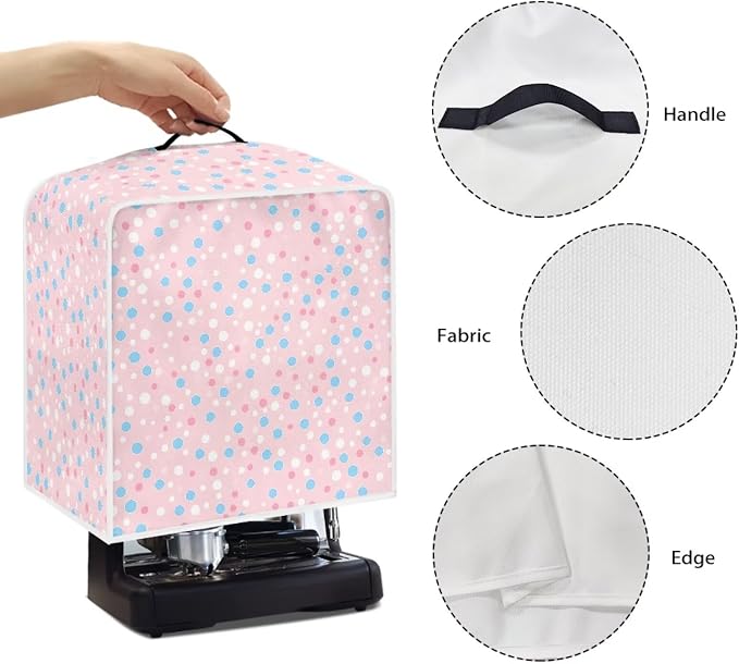 Polka Dots Coffee Maker Dust Cover Theme Appliance Covers - Image 5