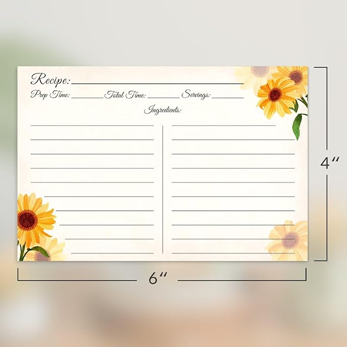 Recipe Cards 4x6, Premium Double-Sided Recipe Cards - Image 3