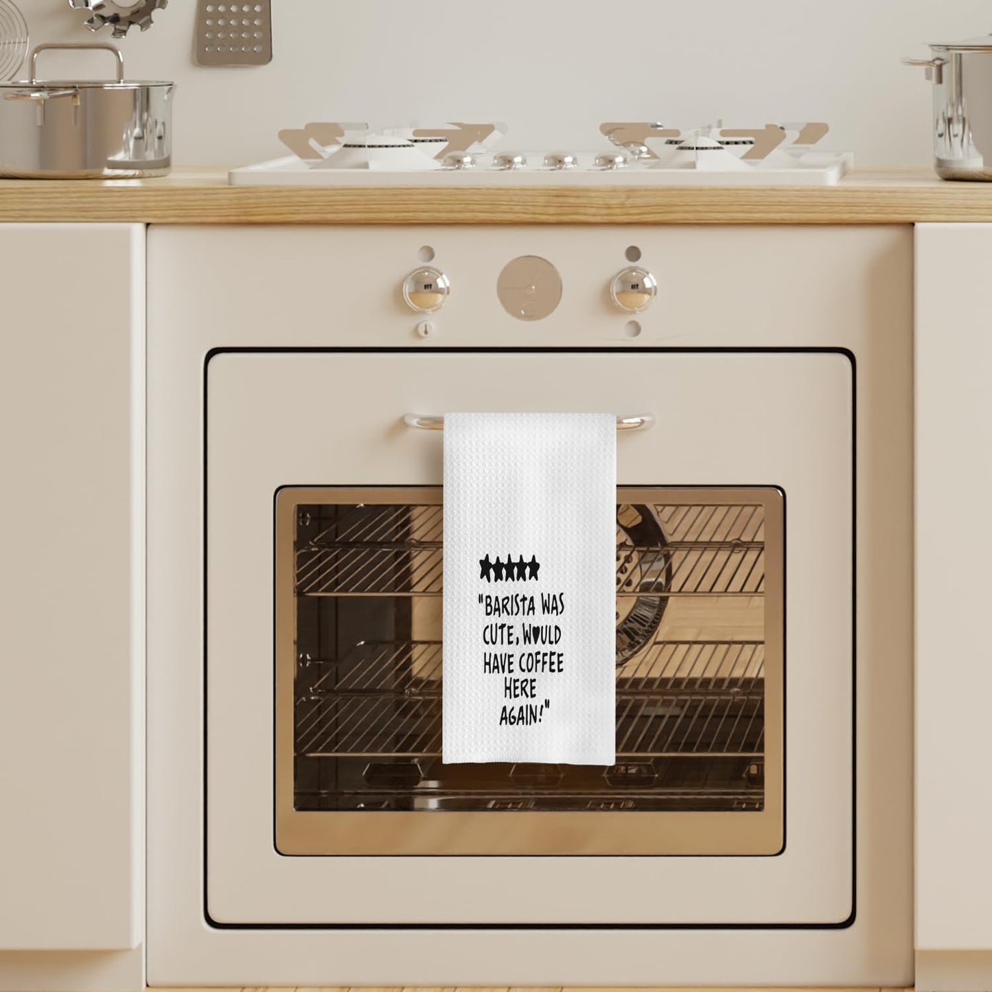 Cute Kitchen Towels - Decorative Coffee Towels, 16x24 Inch