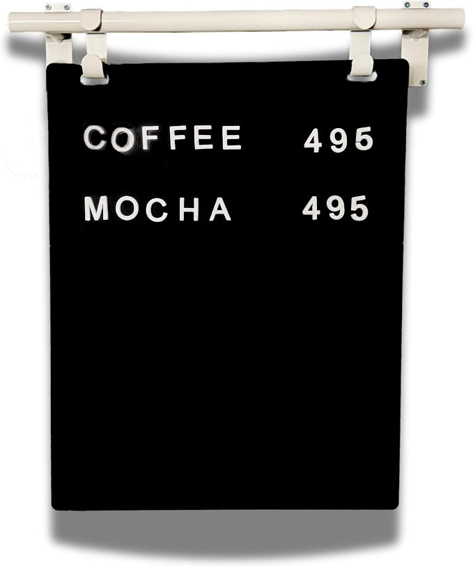 Hanging Menu Contemporary Style Chalkboard Sign, Metal Menu Display 22x28 - Image 2