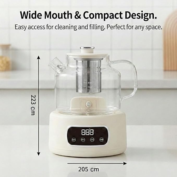 1.2L Smart Glass Electric Kettle, Health Kettle - Image 4