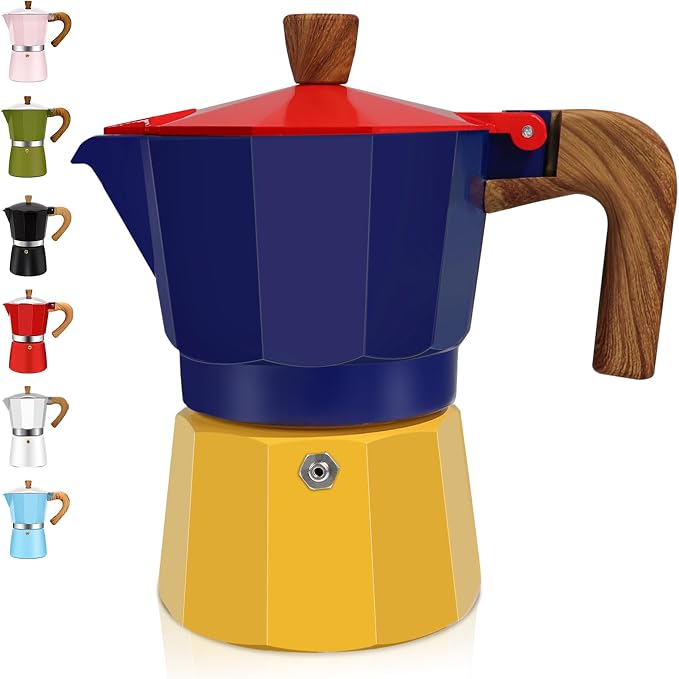 3 Cup Aluminum Espresso Stovetop Moka Pot Express Coffee Maker Percolator by Theperfectcombinationofcoffeehomeandhealthylivingmakingeverydayadayofrituals