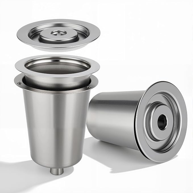 Stainless Steel Reusable Filter Cup, Compatible - Image 7