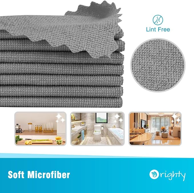 Orighty Microfiber Cleaning Cloth, 800 Pack Highly Absorbent Cleaning Rags - Image 2