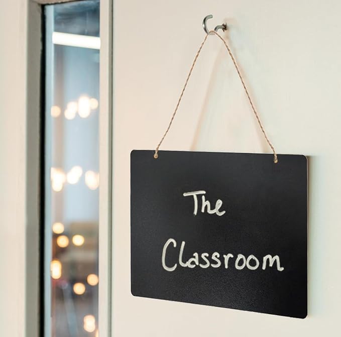 2 Pack Chalkboard Sign with String 8"x12" Double Sided Erasable Message Board - Image 3