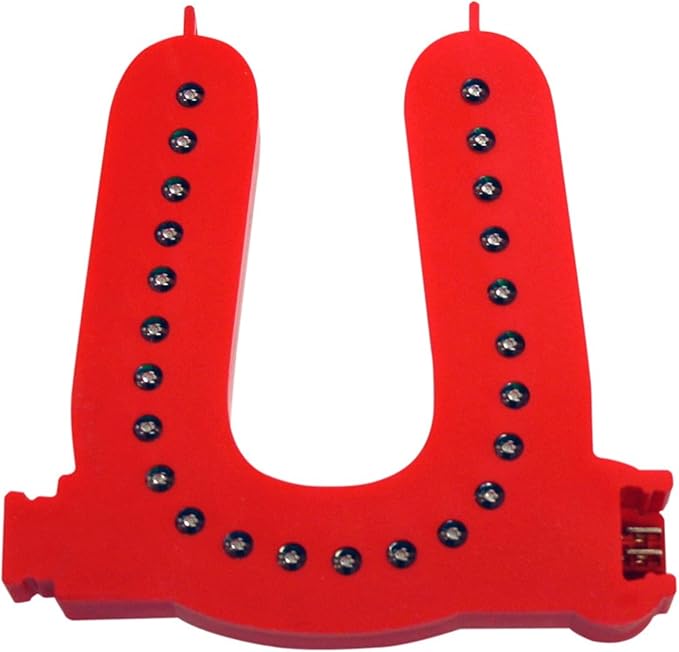 M&T Displays LED Marquee Letter Lights Modular Red Light Up Alphabet Initial U by MTDisplays