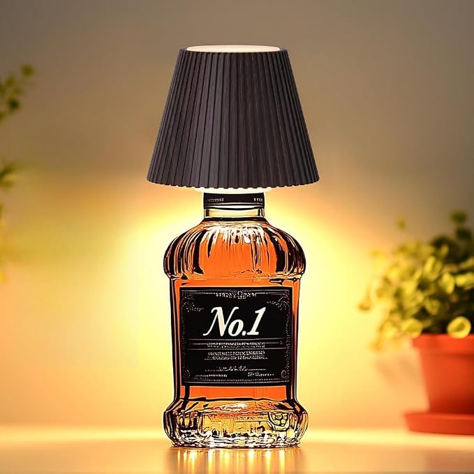 WILIT Wireless Bottle Lamp, 3-Level Brightness Cordless Table Lamp Shades by WILIT