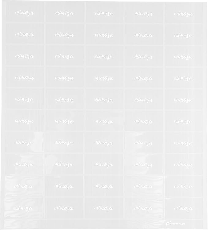 Restaurantware Label Tek 1.9 x 1 Inch Mimosa Juice Bottle Labels 100 - Image 2