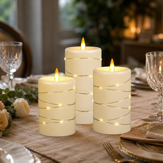 Upinmz Flickering Flameless Candles - Image 7