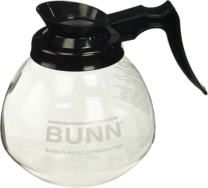 BUNN Coffee Pot Decanter/Carafe, 2 Black Regular and 1 Orange Decaf, 12 Cup - Image 6