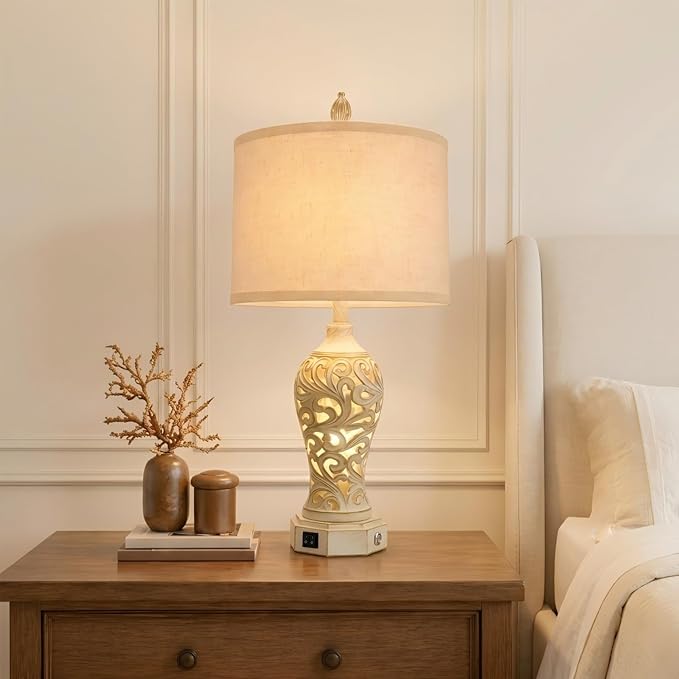 3 Way Dimmable Table Lamps for Living Room, 26.3'' Night Stand Lamps - Image 6