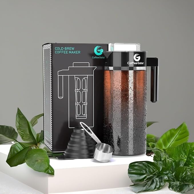 Coffee Gator Cold Brew Coffee Maker - 47 oz Iced Tea and Iced Coffee Maker and - Image 8