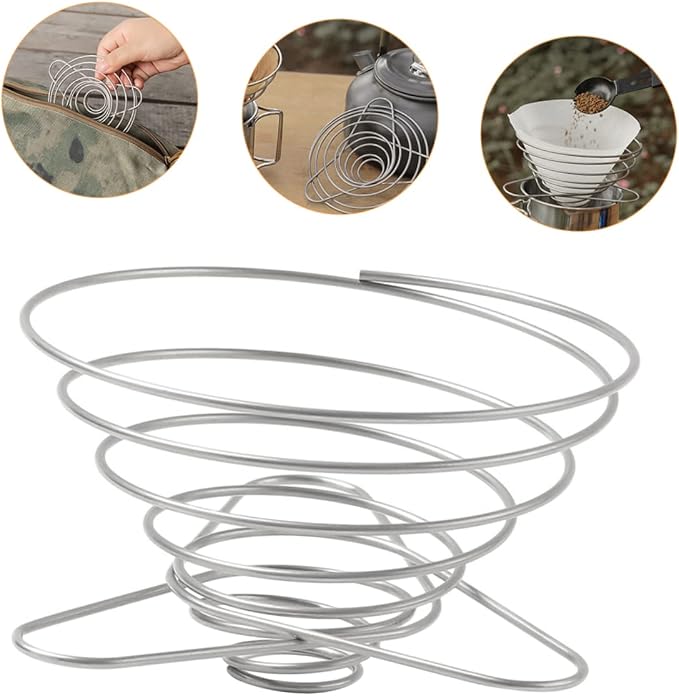 TEHAUX Stainless Steel Manual Coffee Filter Funnel - Image 3