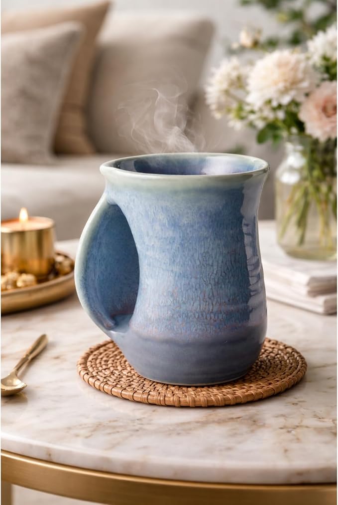 Hand Warmer Mug, Ceramic and Hand Painted - Image 6