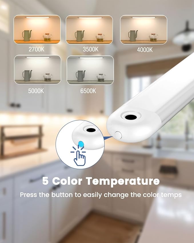 MYPLUS 36" Under Cabinet Lighting, Hand Wave Sensor Under Counter Lights - Image 5