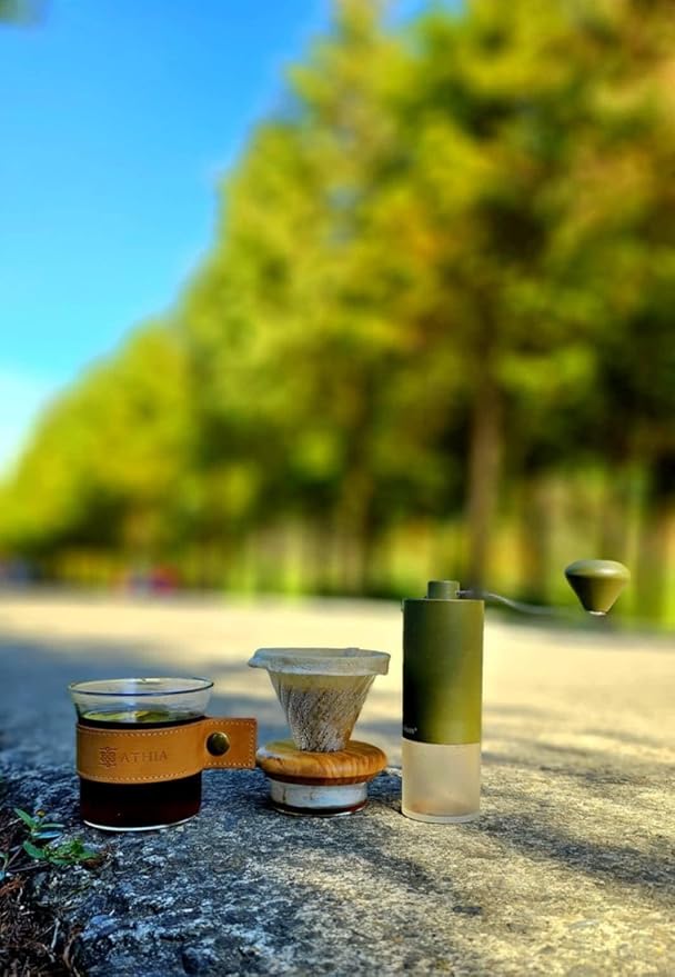 ATHIA glass pour over coffee maker set, minimalist drip coffee maker - Image 8