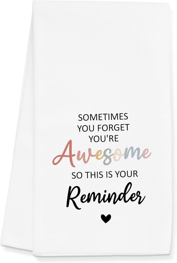 Inspirational Towels Gifts for Women Men, Motivational Towels for Kitchen by Gleegreets