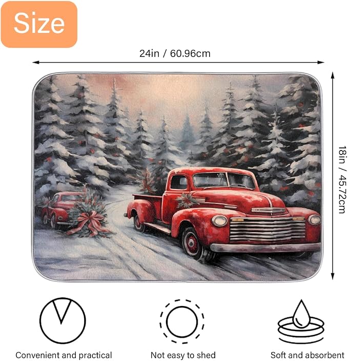 Dish Drying Mat, Kitchen Counter Quick Dry Pads - Image 2