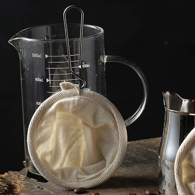 4Pcs Coffee Filter, Flannel Cloth Coffee Filter Strainers - Image 4