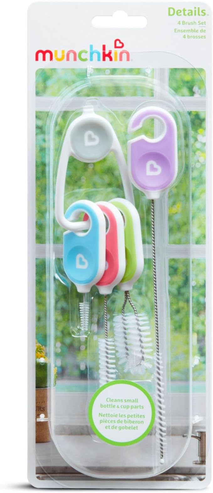 Munchkin® Details™ Bottle and Cup Cleaning Brush 4 Piece Set - Image 7