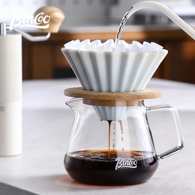 Bincoo Ceramic Coffee Dripper, Pour Over Coffee Dripper - Image 7