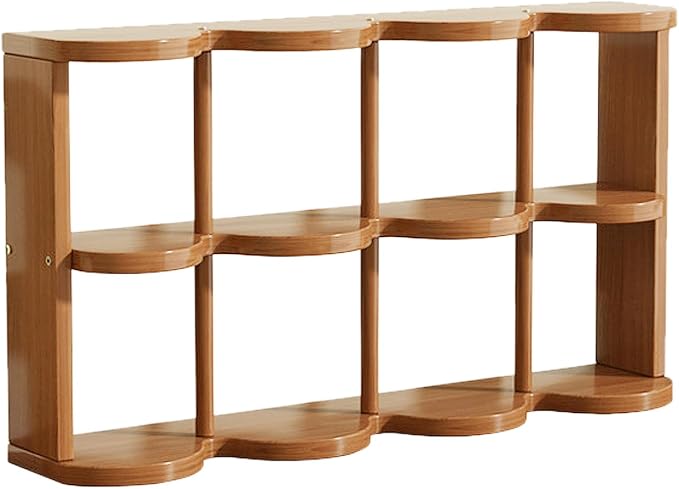 Wooden Coffee Mug Display Rack, Countertop Freestanding Grid Vintage Coffee Cup by Unknown