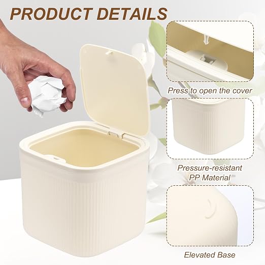 uxcell Small Desktop Trash Can - Image 3