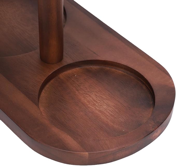 Pour Over Coffee Station, Solid Wood Coffee Dripper Stand, Elevated Brewing - Image 8