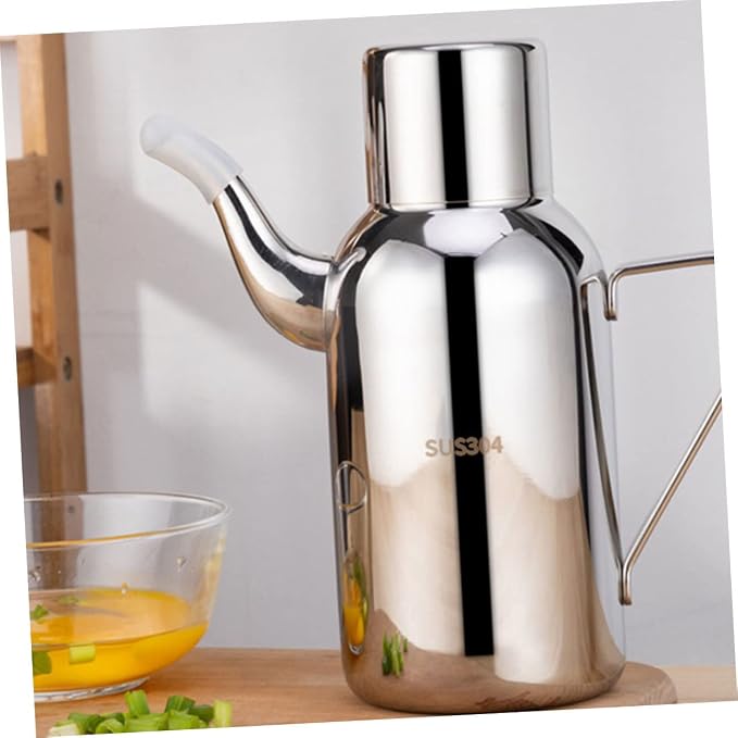 MAGICLULU 1pc Stainless Steel Oil Storage Bottle Oil Dispenser - Image 3
