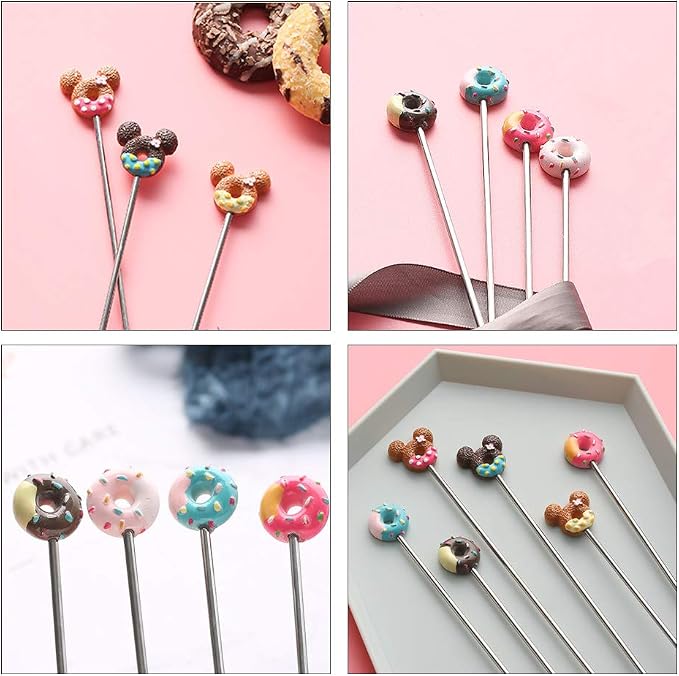 8PCS Stainless Steel Drink Stirrers-Reusable Swizzle Sticks - Image 5