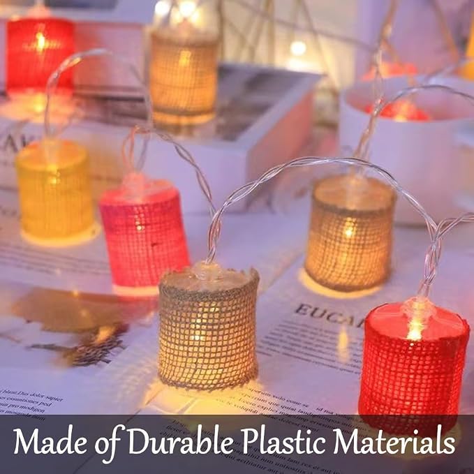 Fielegen 10 LED Retro String Lights 2 Meter Battery Powered Vintage Theme - Image 2