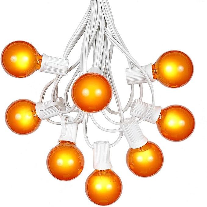 100 Foot G40 Outdoor Patio String Lights by NoveltyLights-LightExperts