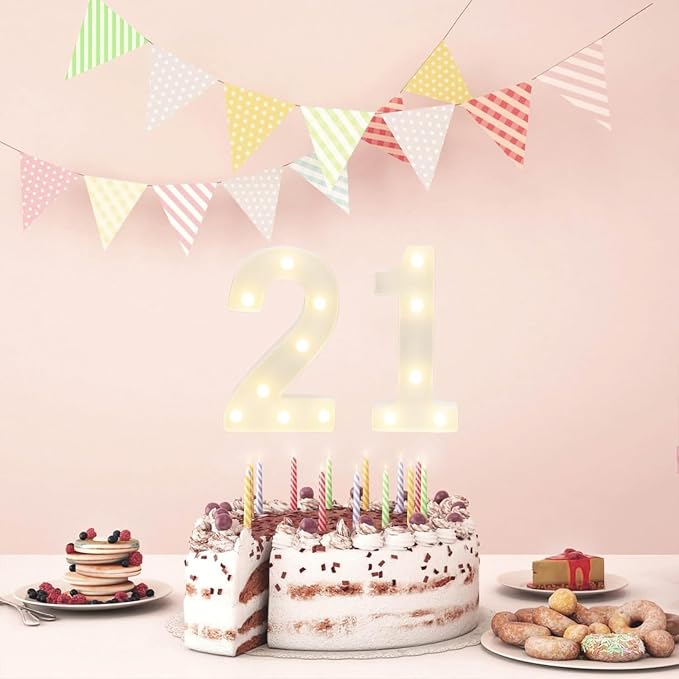 21 LED Marquee Number, 21st Birthday Letter Lights - Image 4