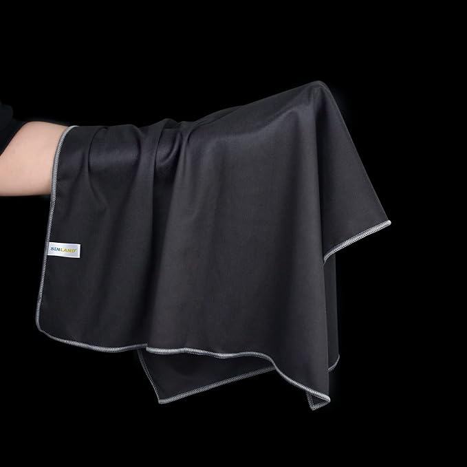 SINLAND Microfiber Glass Polishing Cloths Large Size Thick Lintless Drying - Image 4