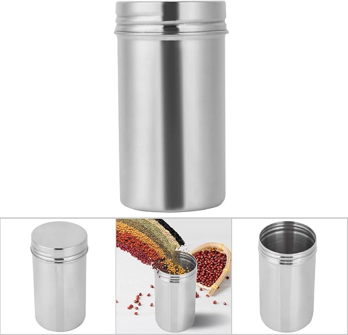 Air Tight Coffee Grounds Container, 304 Stainless Steel Sealed Coffee Bean - Image 2