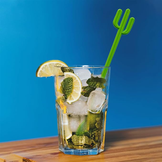 6 Pcs Cocktail Swizzle Sticks, Decorative Cocktail Stirrers - Image 4