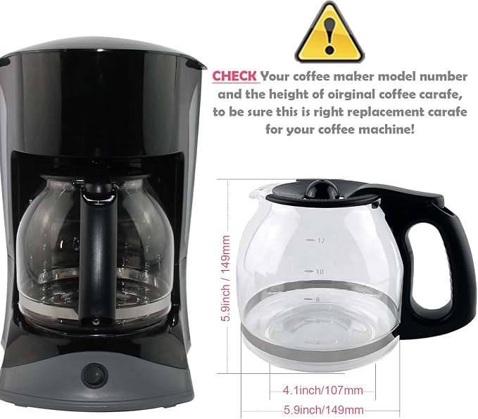 12-Cup Replacement Coffee Carafe Compatible - Image 3