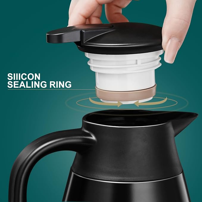 PARACITY Coffee Carafes for Keeping Hot, 18/8 Carafe for Hot Liquids, Double - Image 3