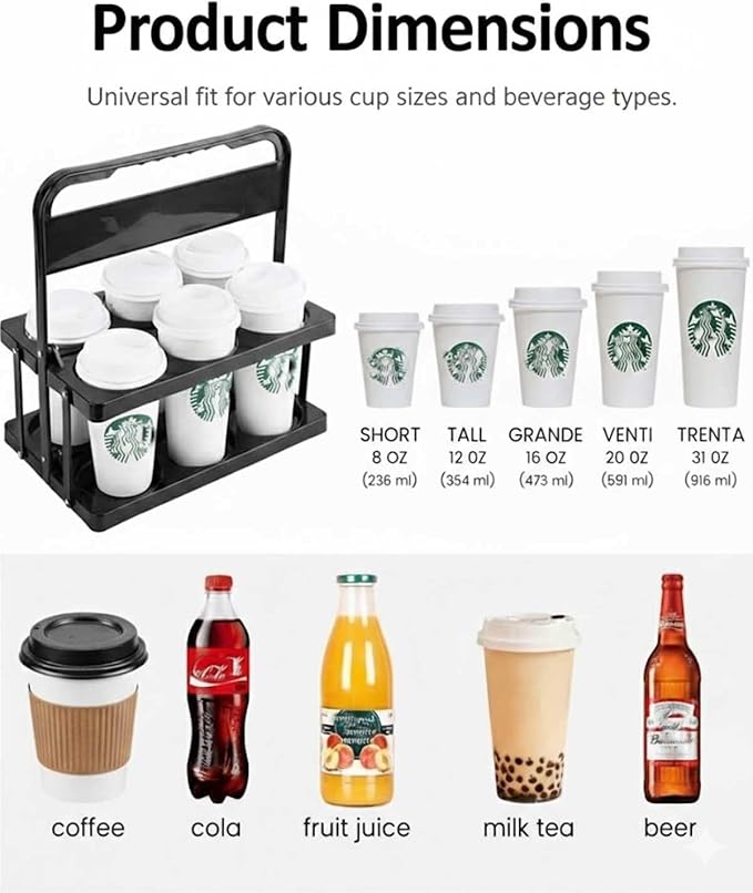 drink carrier for delivery drink holder carrier - Image 2