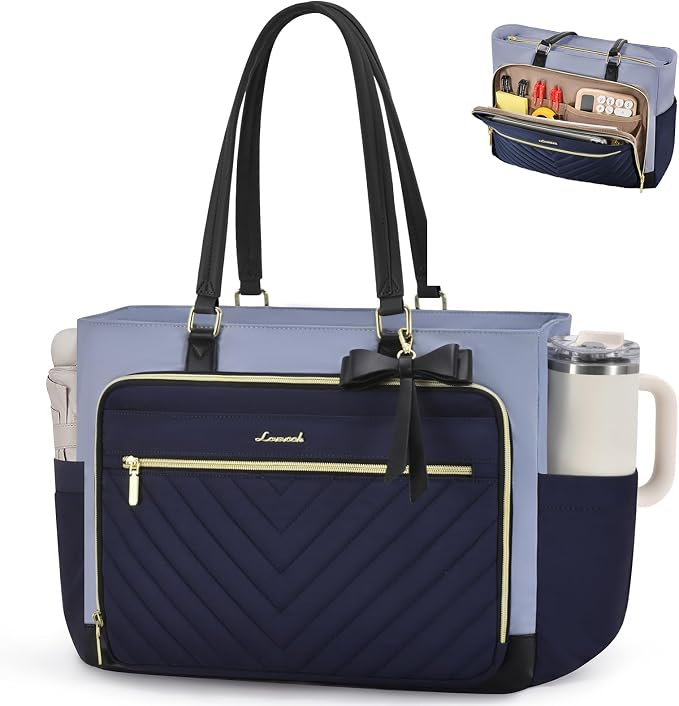 LOVEVOOK 17 Inch Tote Bag for Women, Work Bags Laptop Bag by LOVEVOOK